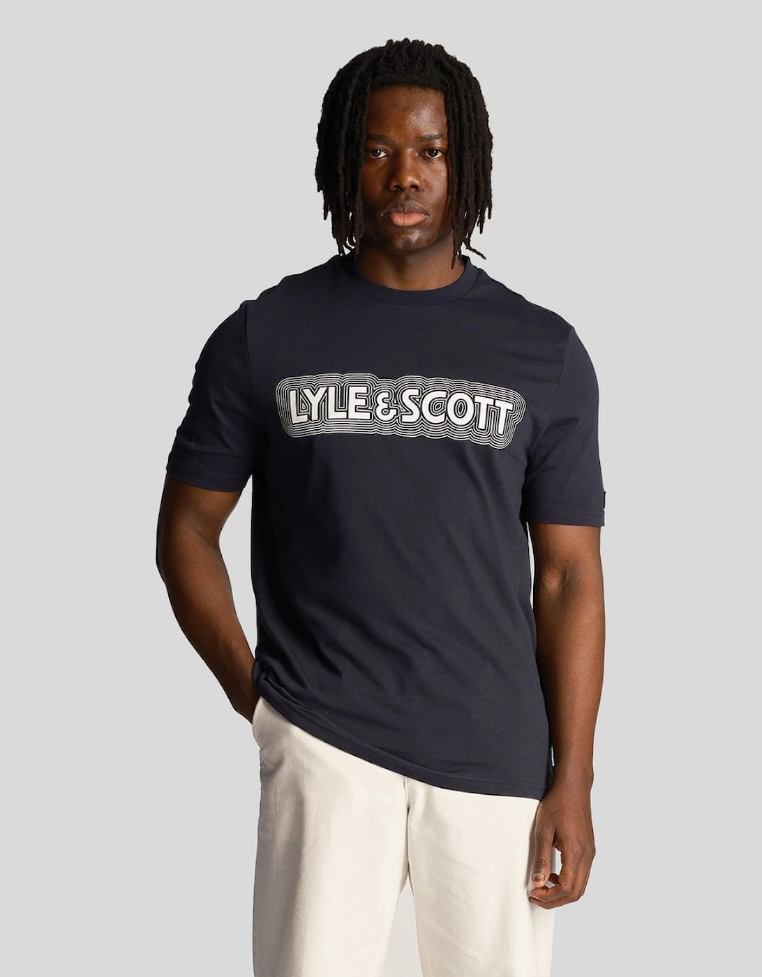 Lyle & Scott Vibrations Print Mens T-Shirt, 5 of 4