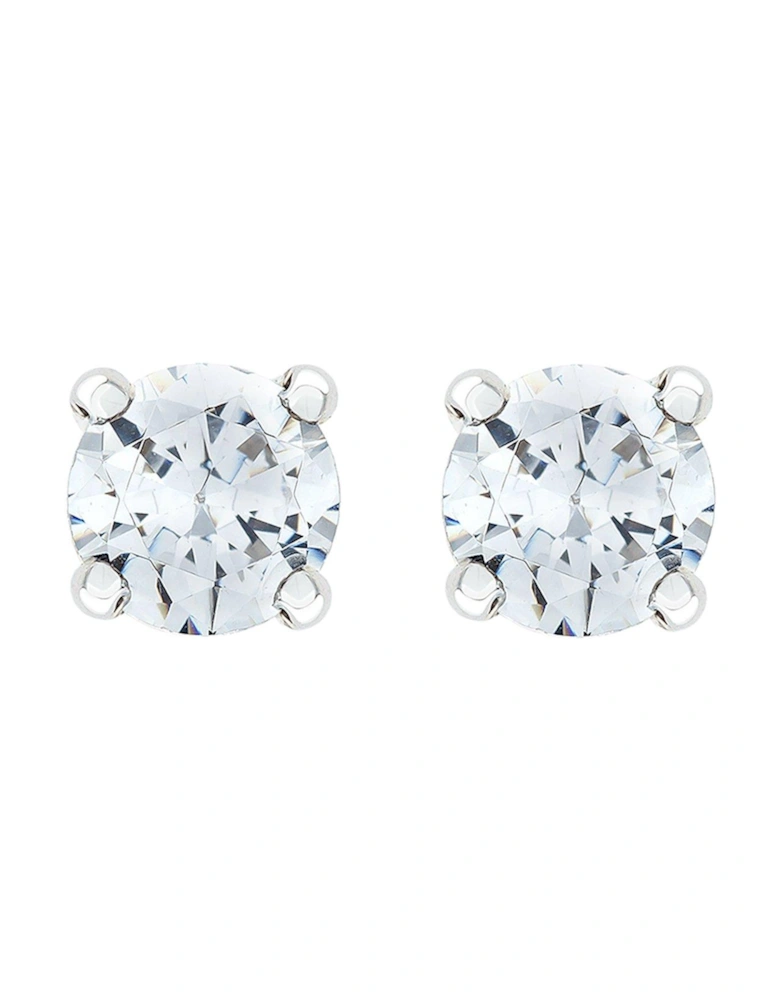 9-Carat White Gold 50 Point Diamond Solitaire Earrings