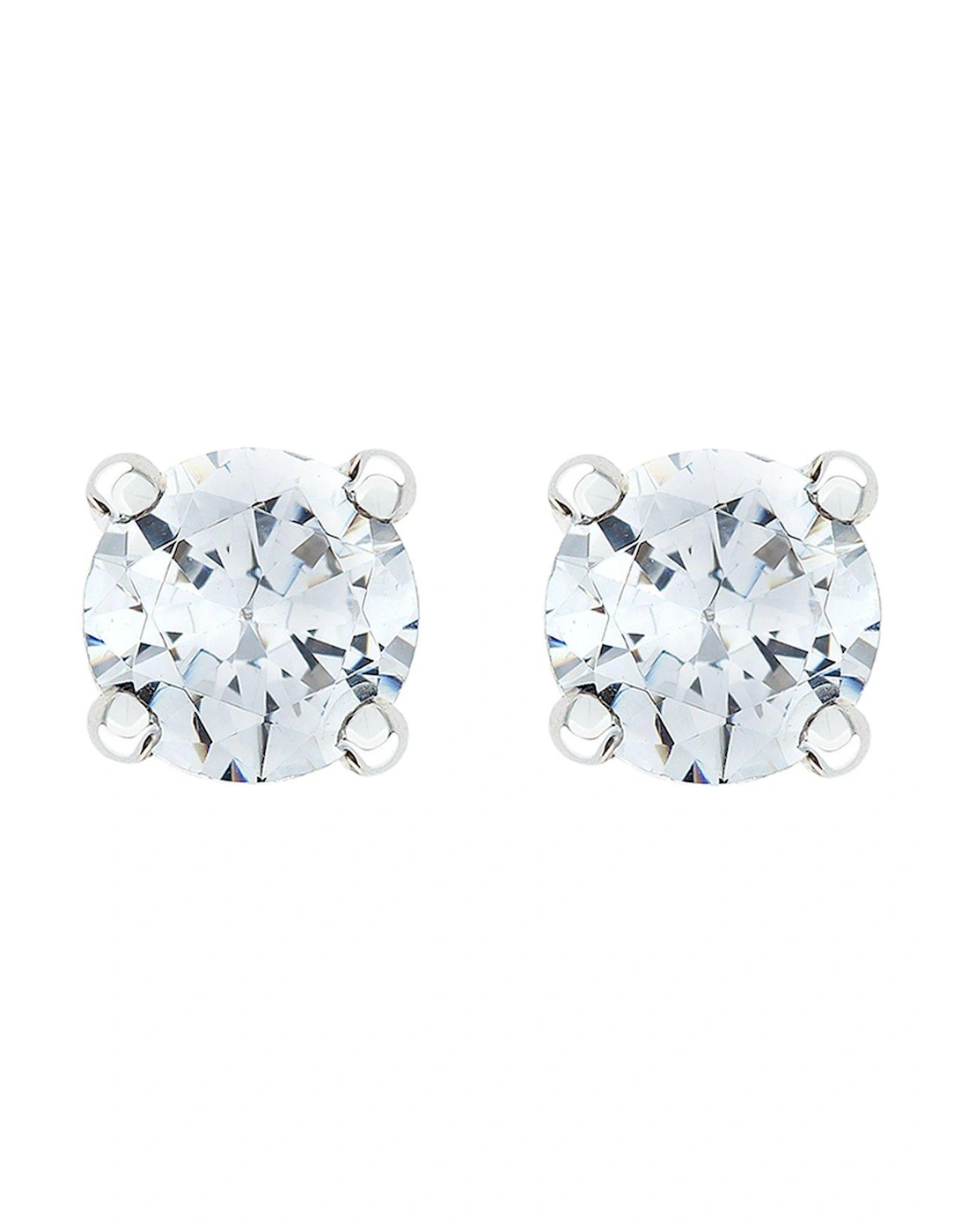 9-Carat White Gold 50 Point Diamond Solitaire Earrings