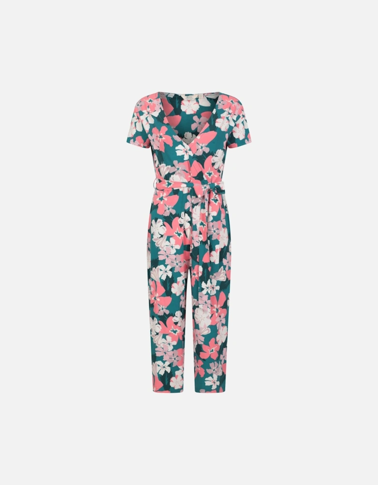 Womens/Ladies Santorini Floral Wrap Jumpsuit