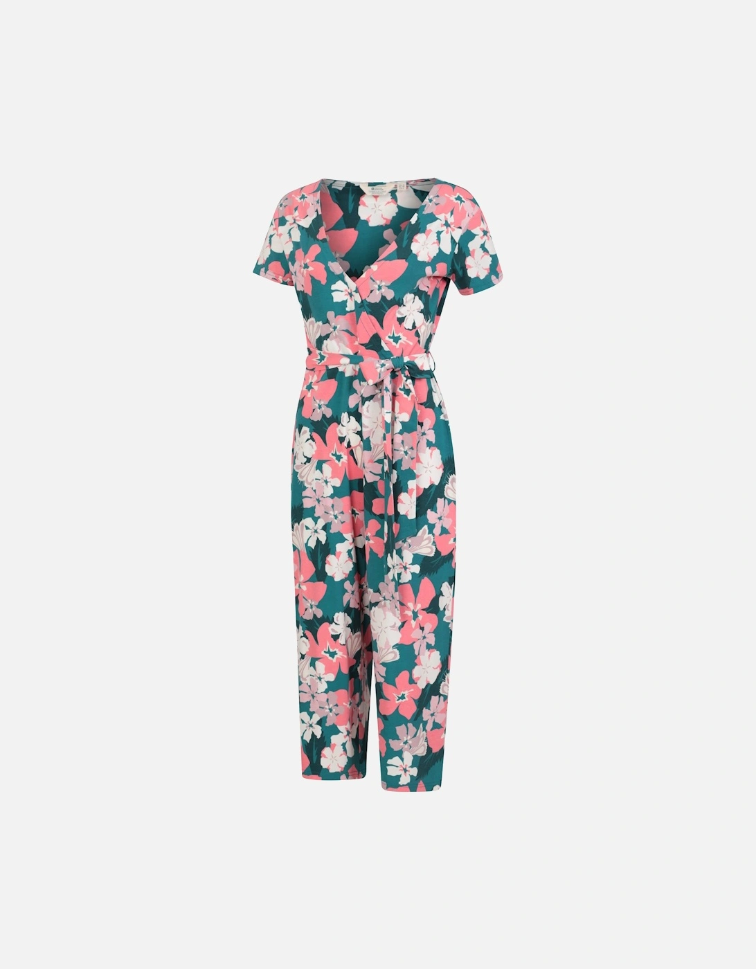 Womens/Ladies Santorini Floral Wrap Jumpsuit