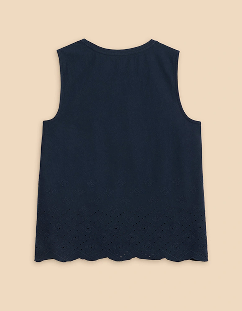 Women's Silvia Cut Out Vest French Navy