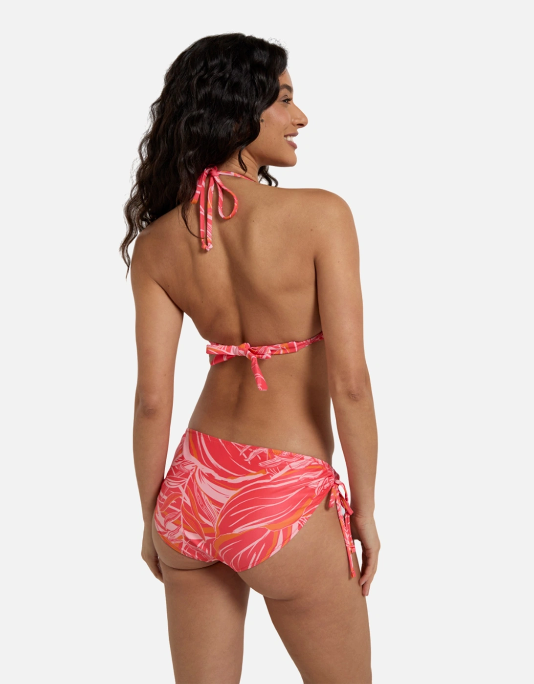 Womens/Ladies Iona Leaf Print Halter Neck Bikini Top