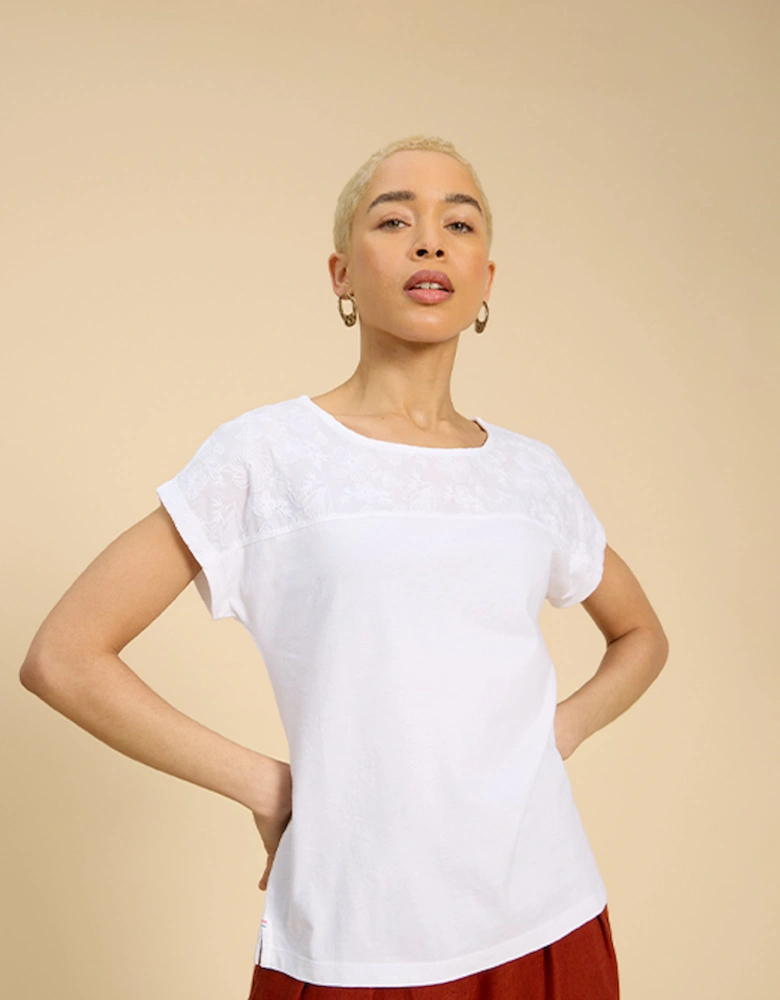 Women's Anthea Embroidery Top Brilliant White