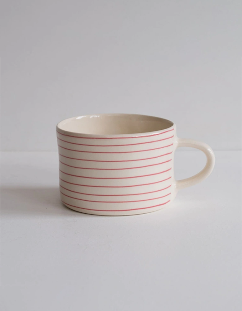 Mug Horizontal Stripe Rose