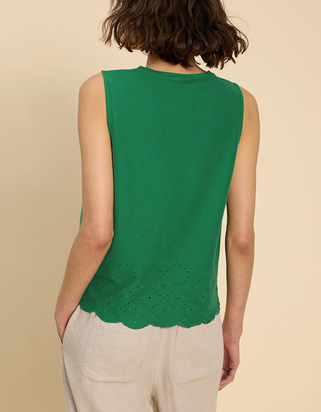 Women's Silvia Cut Out Vest Bright Green