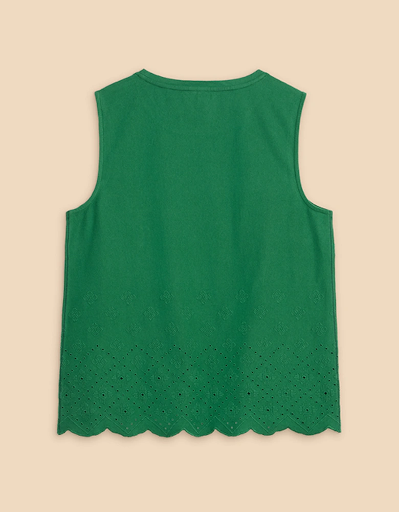 Women's Silvia Cut Out Vest Bright Green