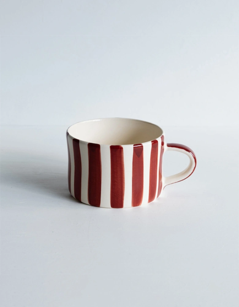 Mug Candy Stripe Paprika