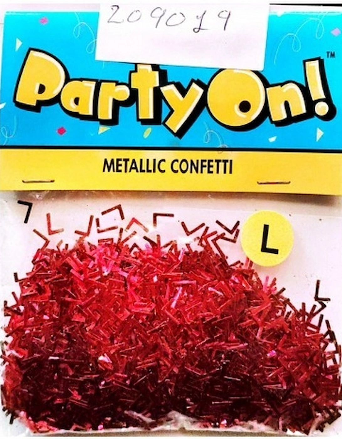 Party On! Metallic Letter L Confetti, 2 of 1