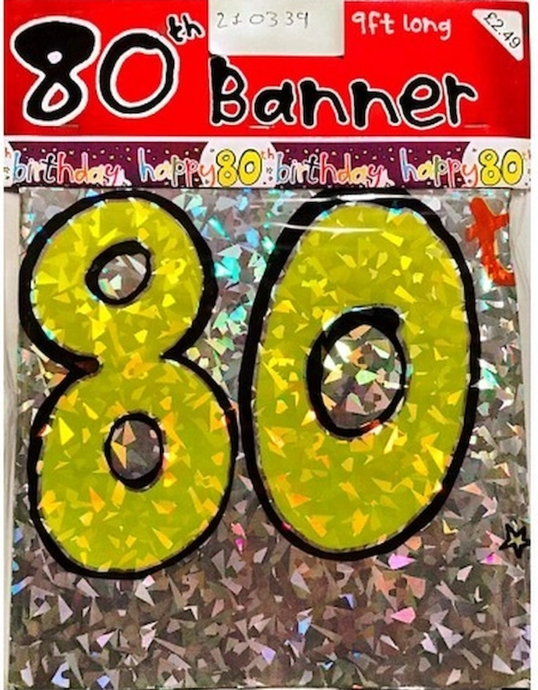 Happy Birthday 80th Banner