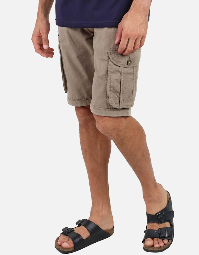 Mens Orpek Bermuda Cotton Cargo Shorts with Belt