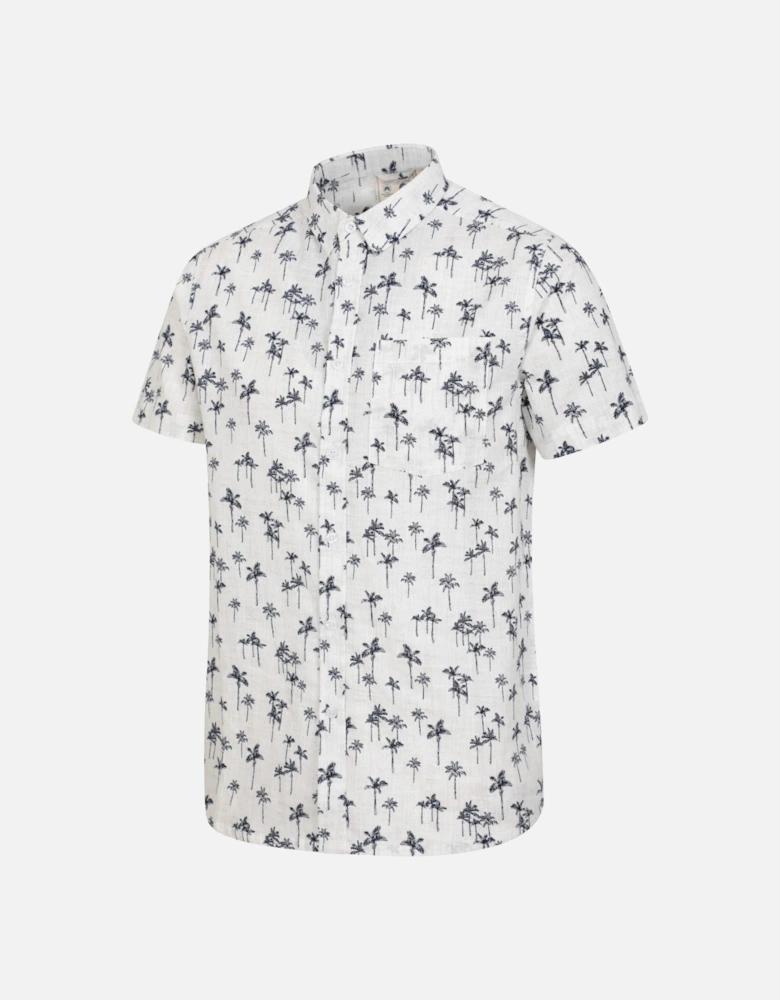 Mens Preston Illustration Palm Tree Shirt