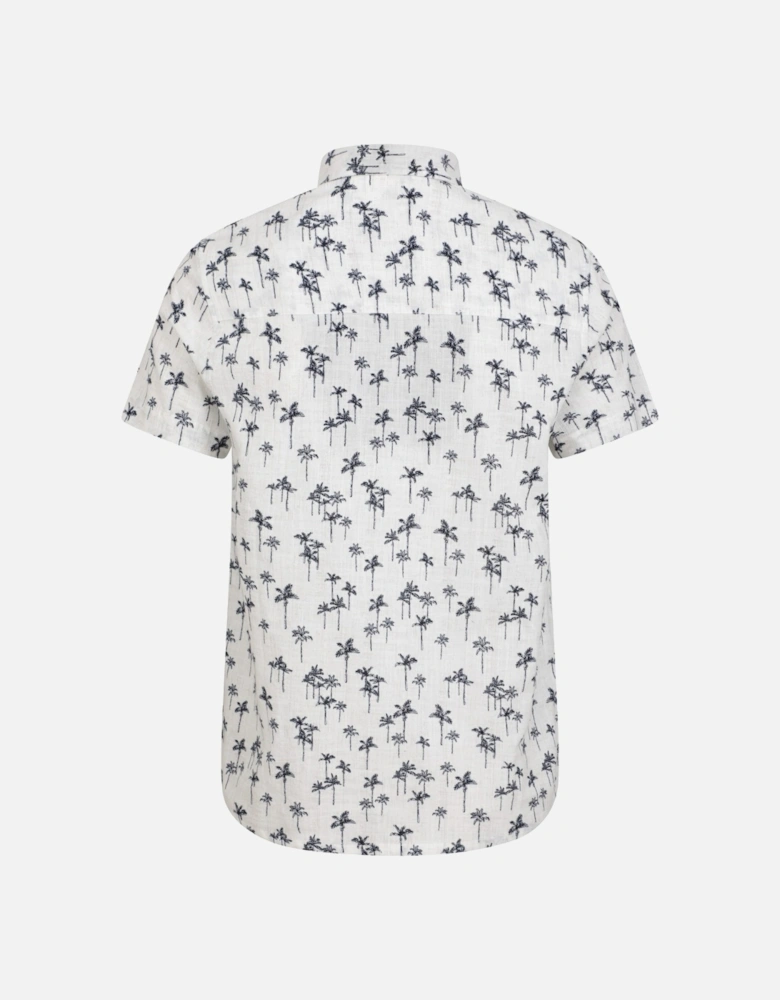 Mens Preston Illustration Palm Tree Shirt