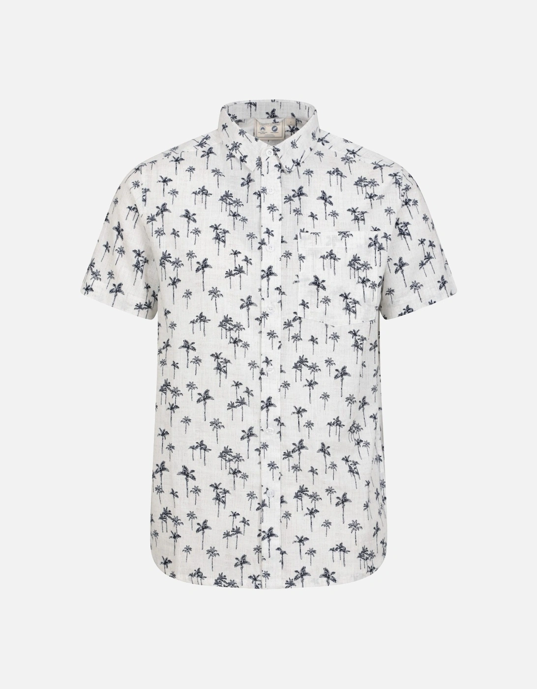 Mountain Warehouse Men's Cream Preston Illustration Palm Tree Shirt - Size: 42/Regular