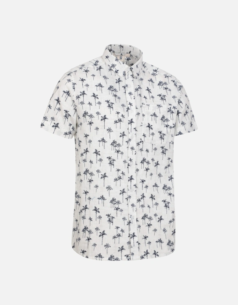 Mens Preston Illustration Palm Tree Shirt