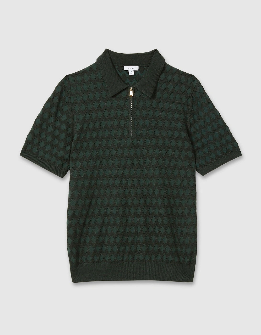Half-Zip Knitted Polo Shirt, 2 of 1