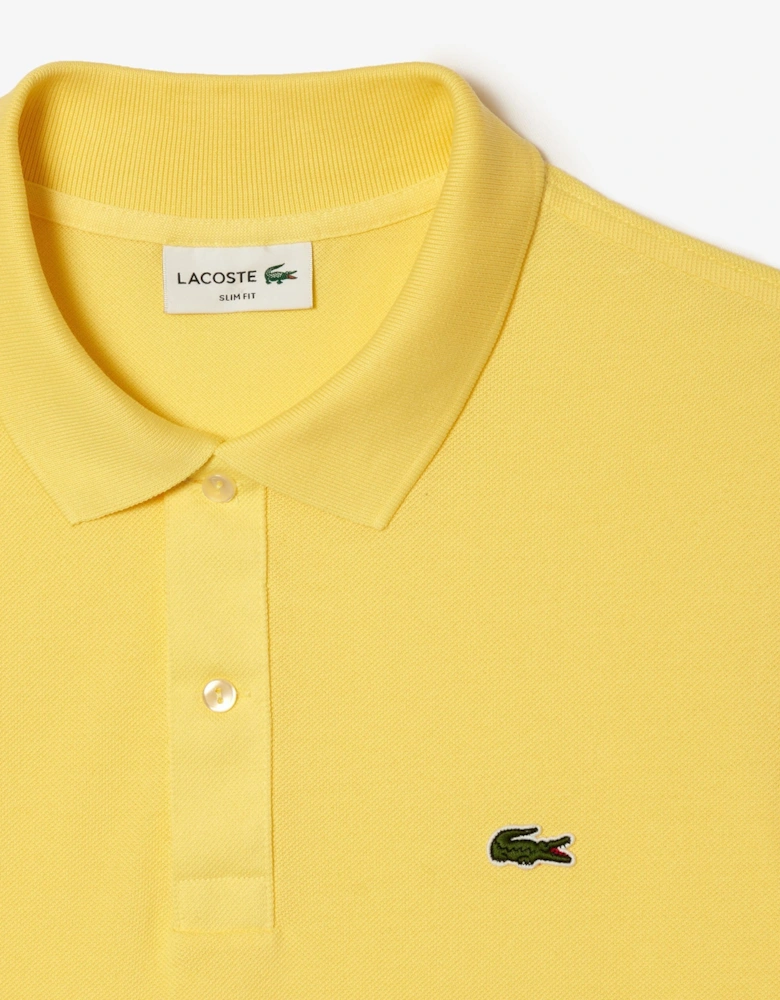 Men's Yellow Classic Short Sleeved Polo Shirt
