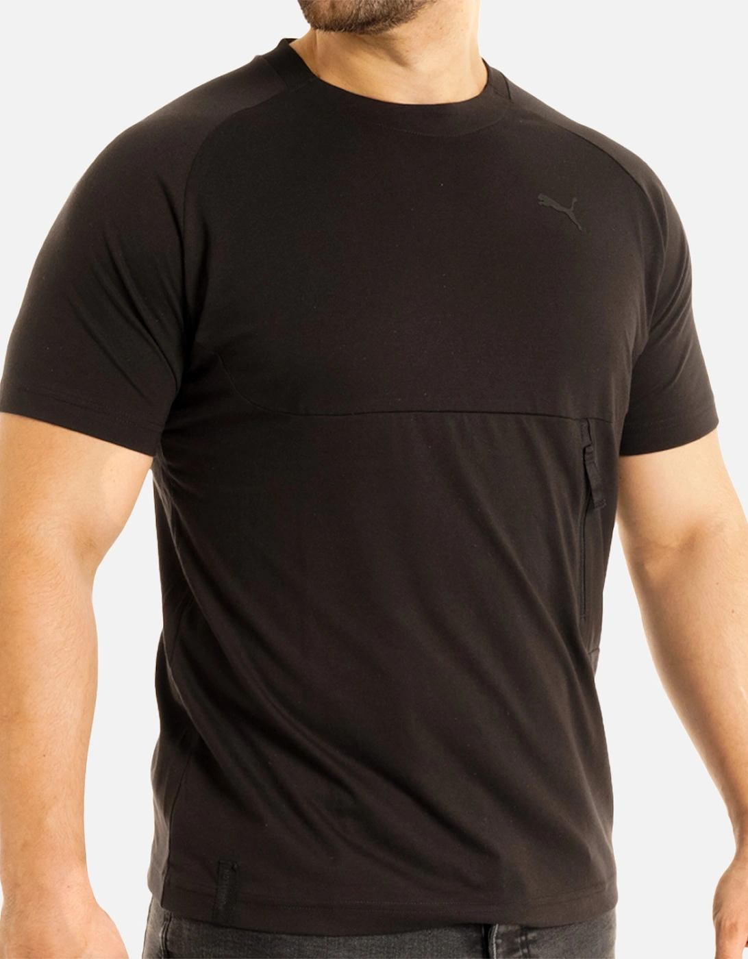 Mens Tech Pocket T-Shirt (Black)