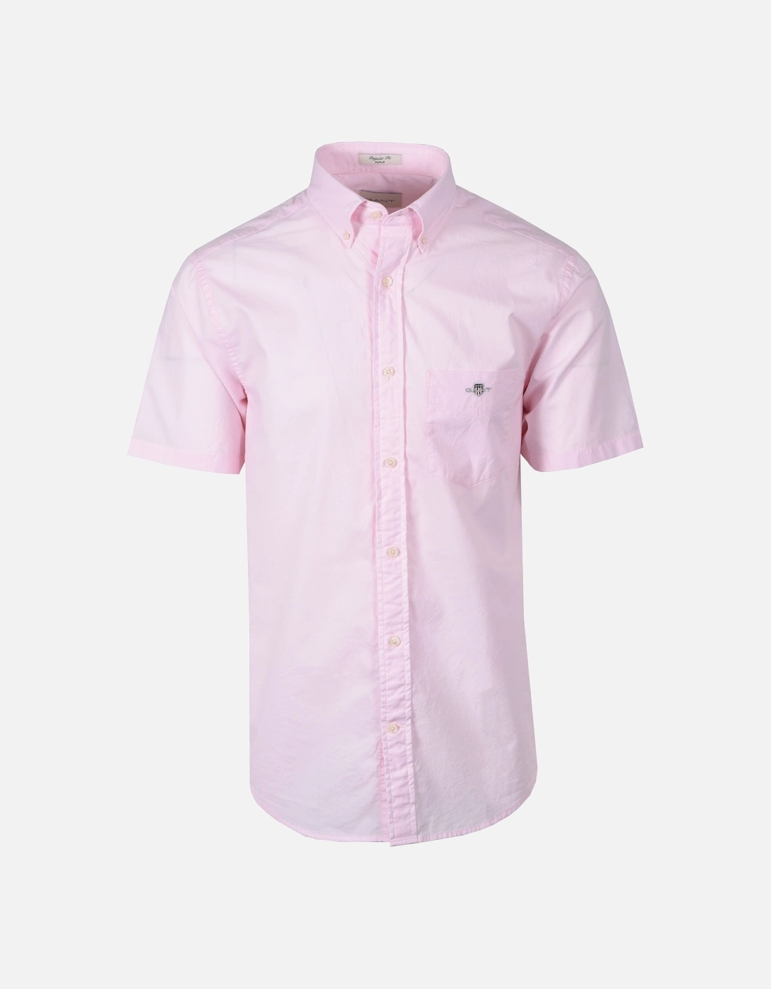 Reg Poplin Short Sleeve Shirt Light Pink, 5 of 4