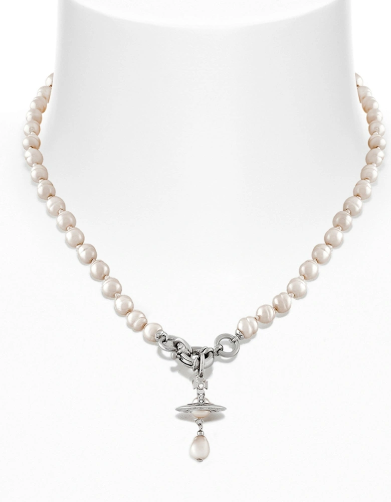 Aleska Pearl Silver Necklace