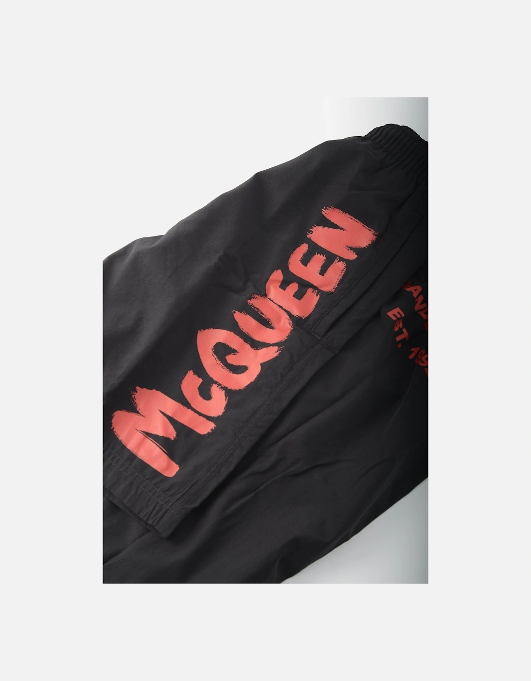 McQueen Graffiti Swimshorts Black