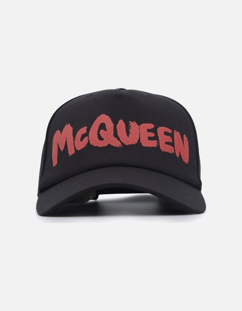 McQueen Graffiti Cap Black
