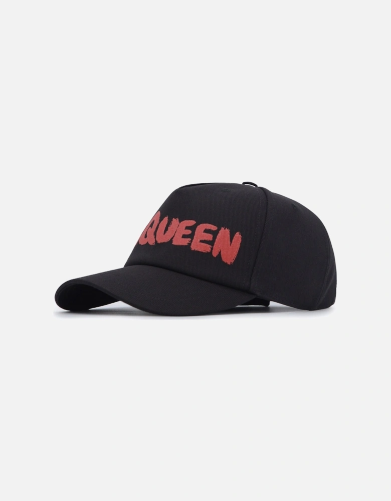 McQueen Graffiti Cap Black