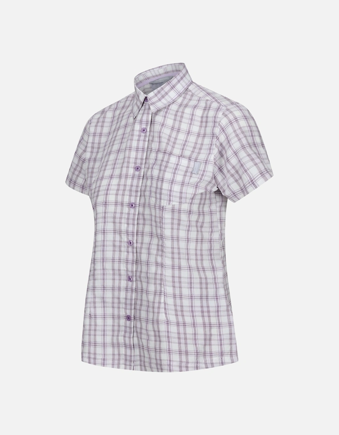 Womens/Ladies Mindano VIII Checked Short-Sleeved Shirt