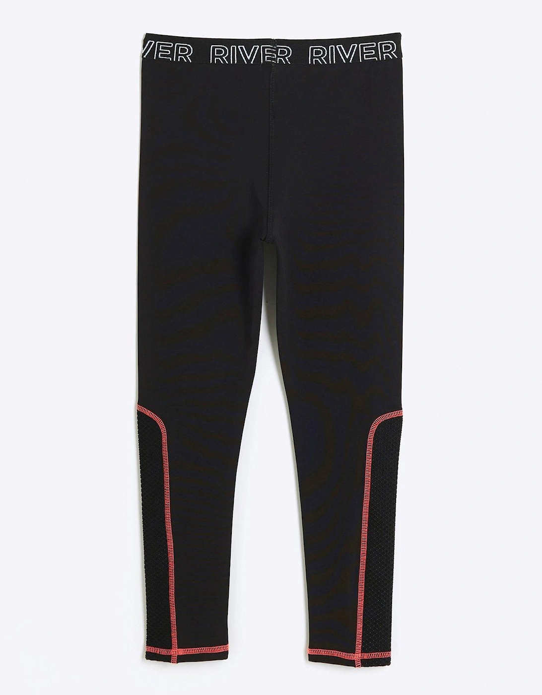 Girls Ri Active Mesh Panel Leggings - Black