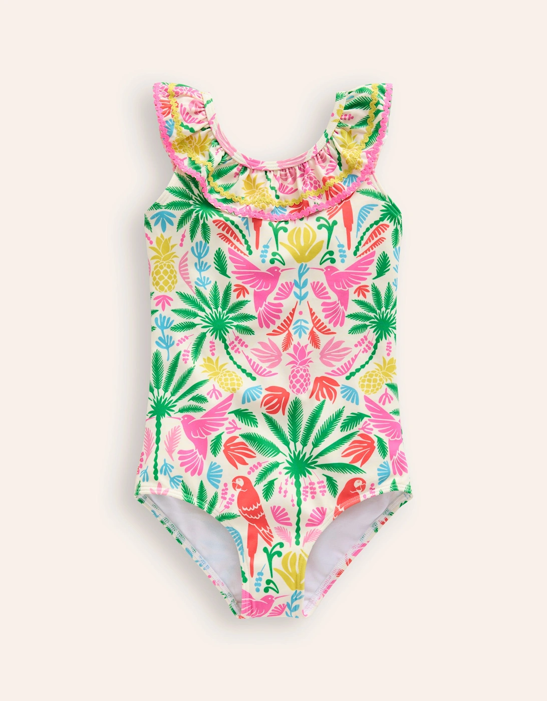 Frill Neck Swimsuit, 2 of 1