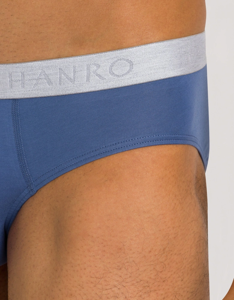 2-Pack Cotton Essentials Briefs, Blue/Grey