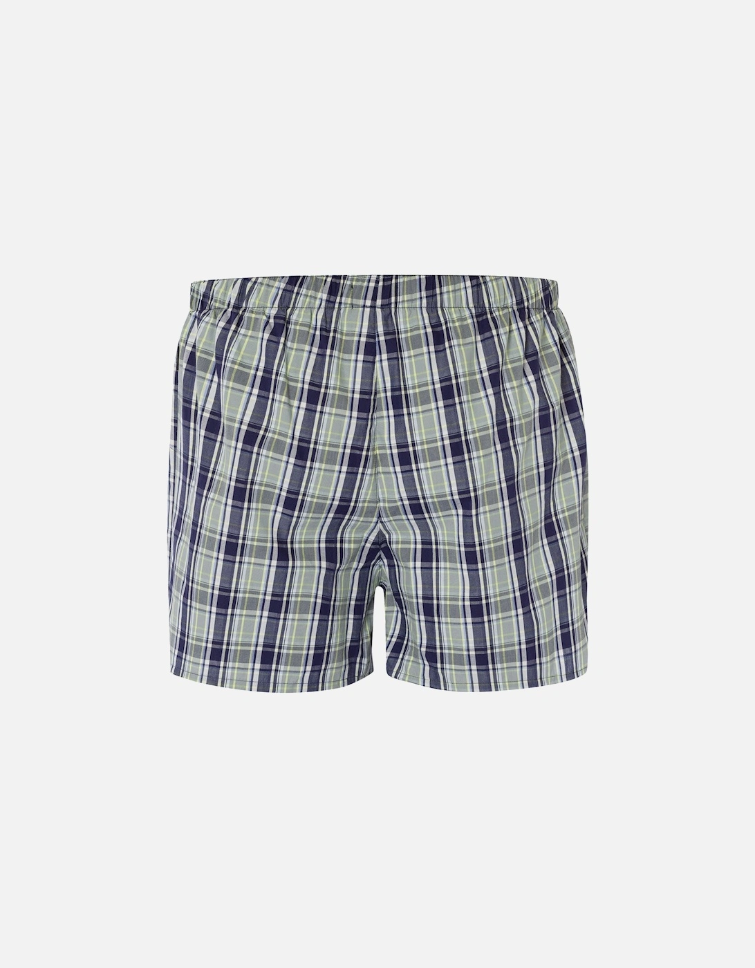 Fancy Woven Boxer Shorts, Green Check