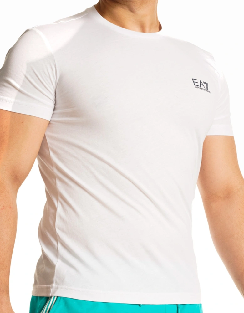 Mens Small Logo T-Shirt (White)