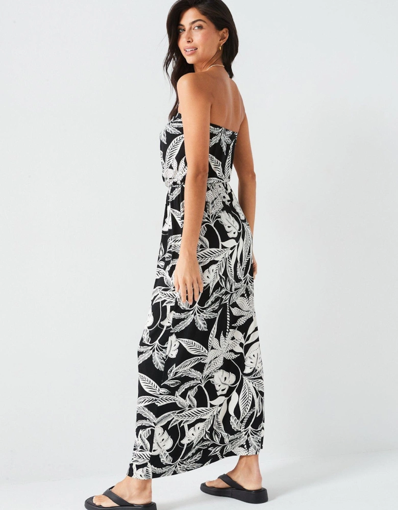 Bandeau Maxi Dress - Print