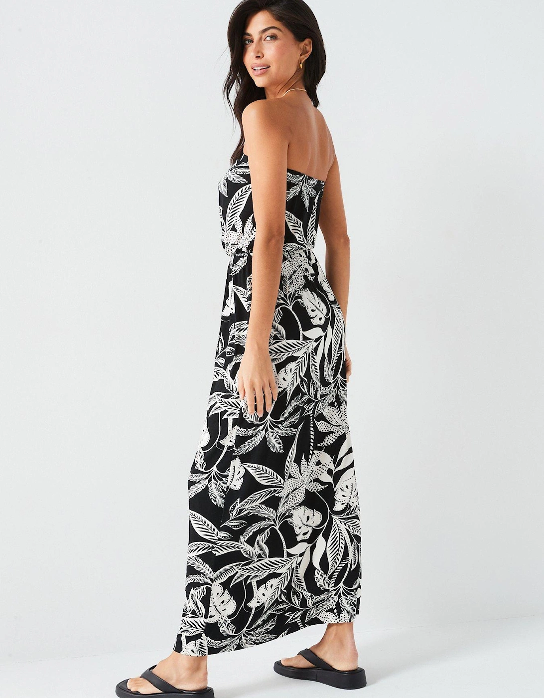 Bandeau Maxi Dress - Print