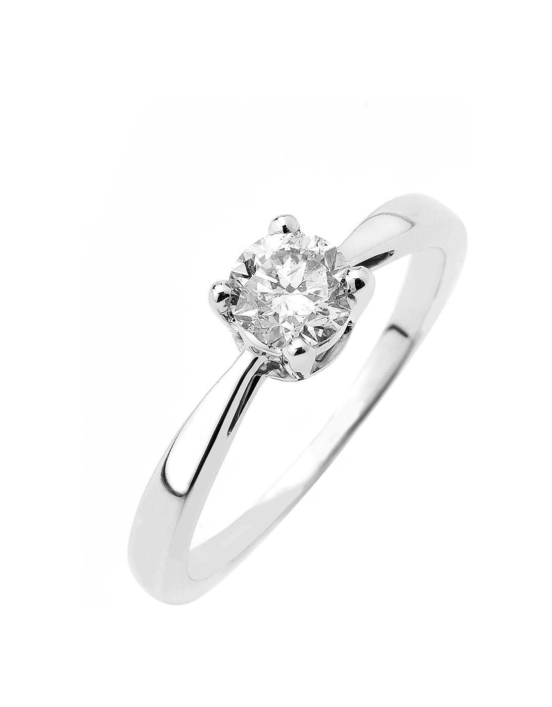 9ct Gold 50 Point Diamond Solitaire Ring, 2 of 1