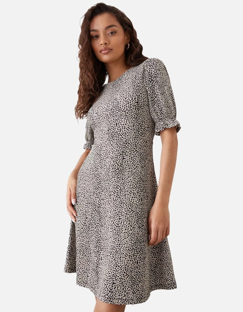 Womens/Ladies Spotted Petite Mini Dress