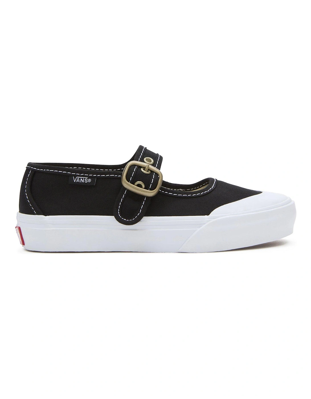 Kids Girls Mary Jane Trainers - Black/True White, 7 of 6