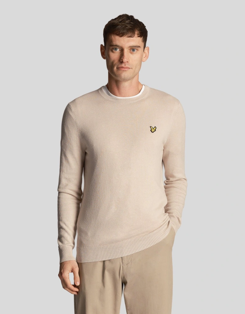 Cotton Merino Crew Neck Jumper