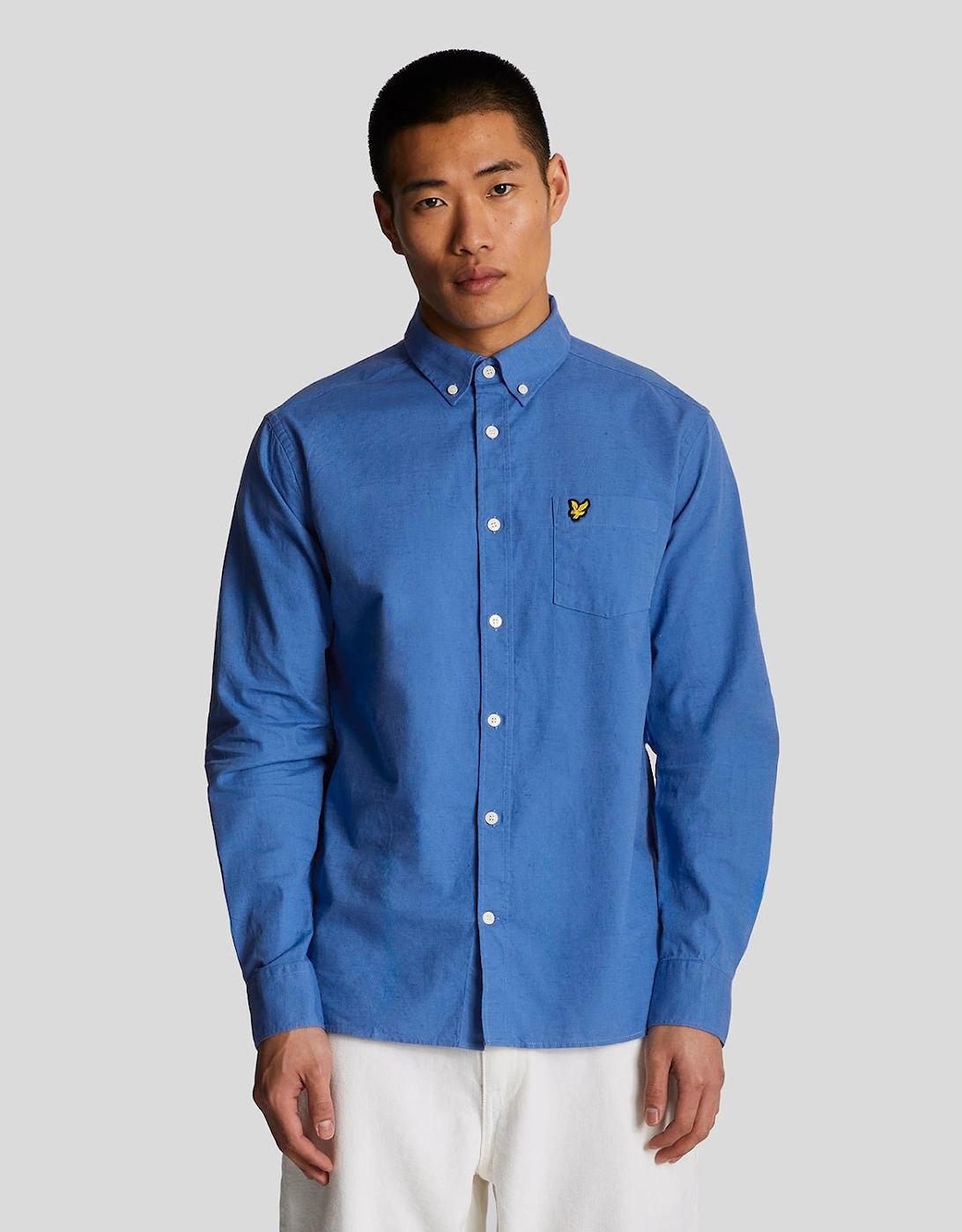 Cotton Linen Button Down Shirt, 6 of 5