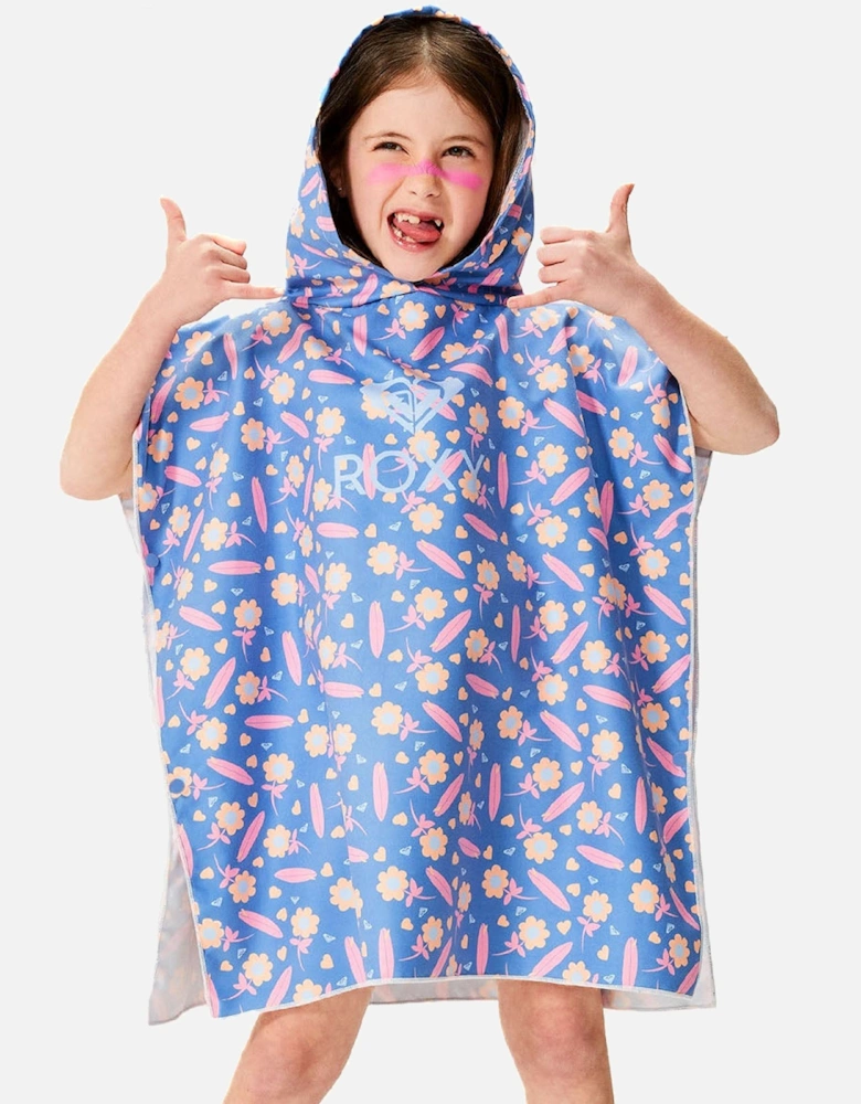 Kids Paradise Sunrise Hooded Towel Poncho - Ultramarine