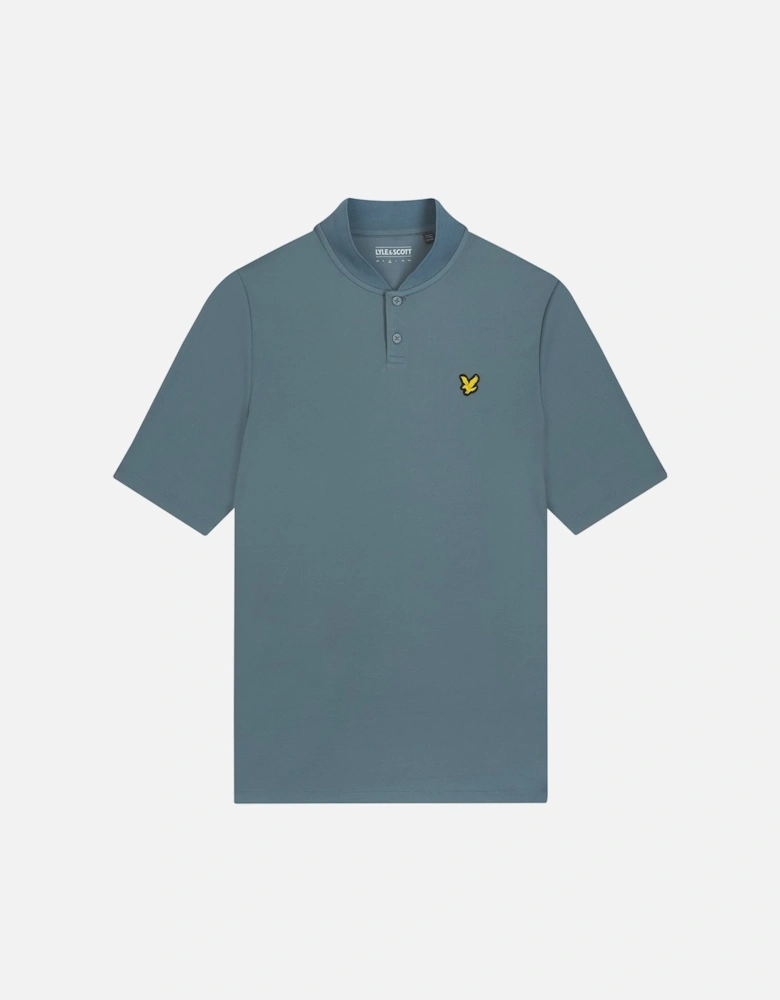 Golf Bomber Collared Polo Shirt