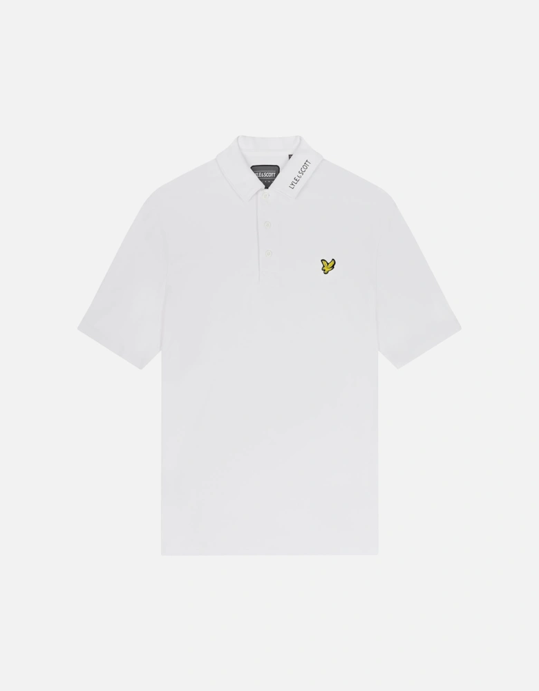 Golf Collar Logo Technical Polo Shirt