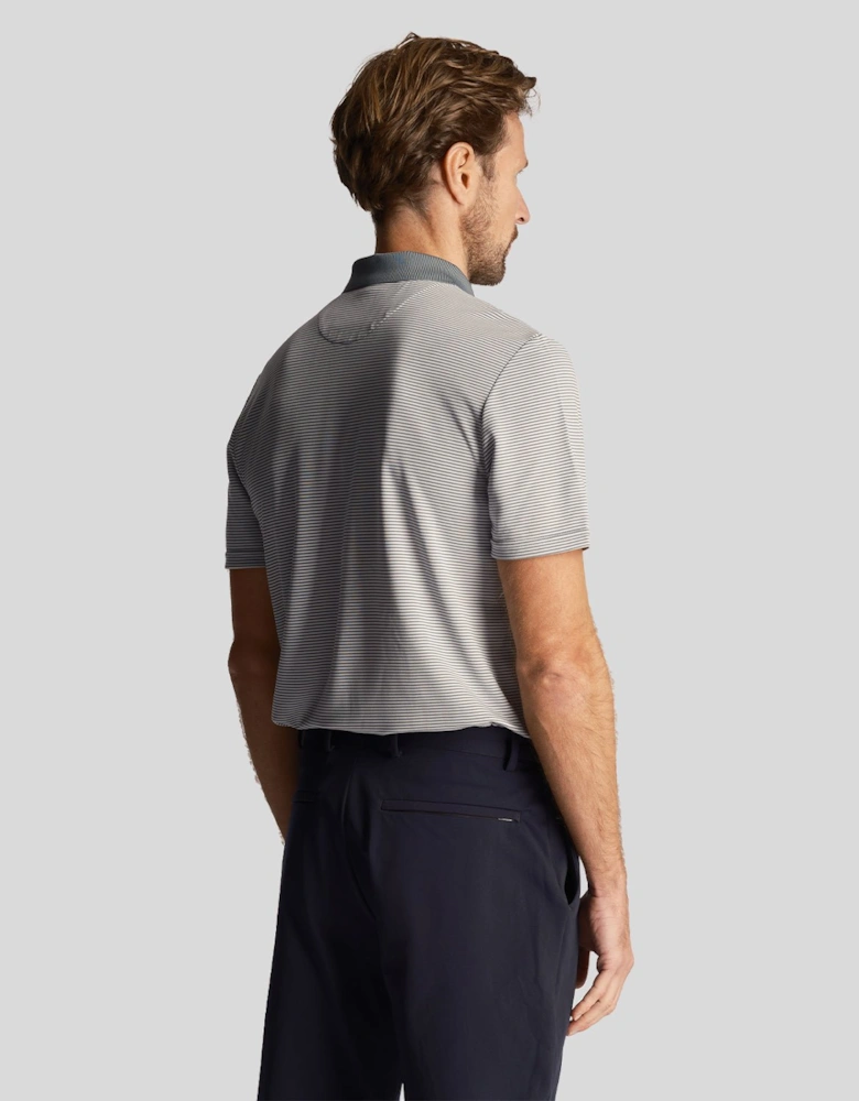 Golf Microstripe Polo Shirt