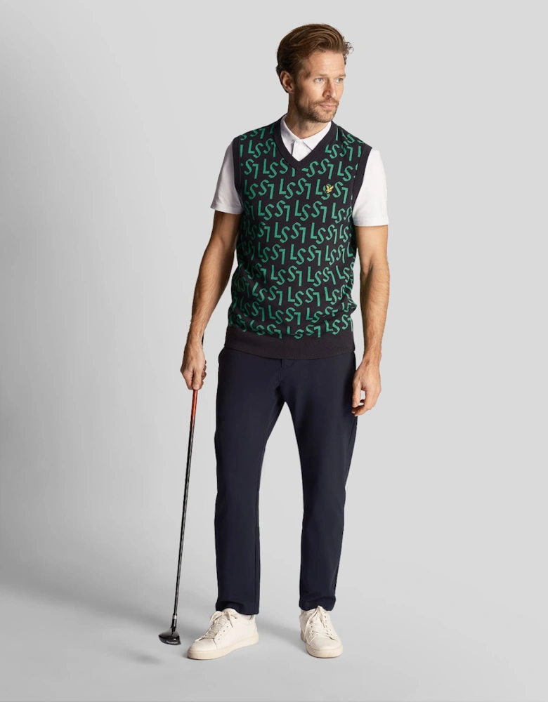 Golf Monogram Knitted Vest
