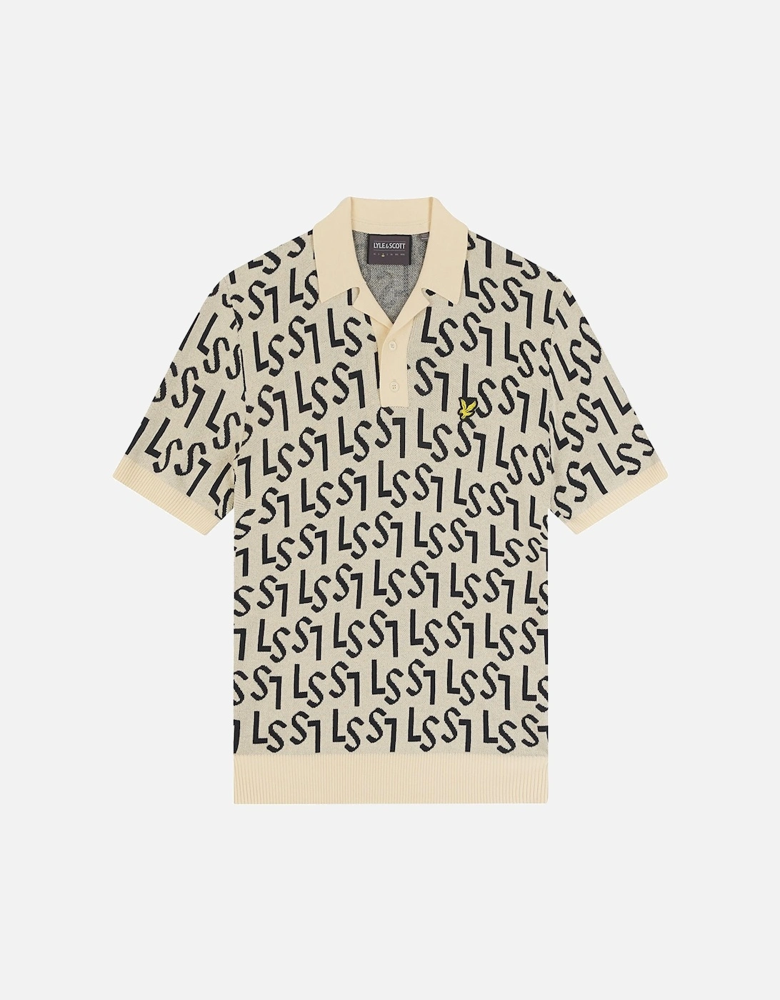 Golf Monogram Knitted Polo Shirt