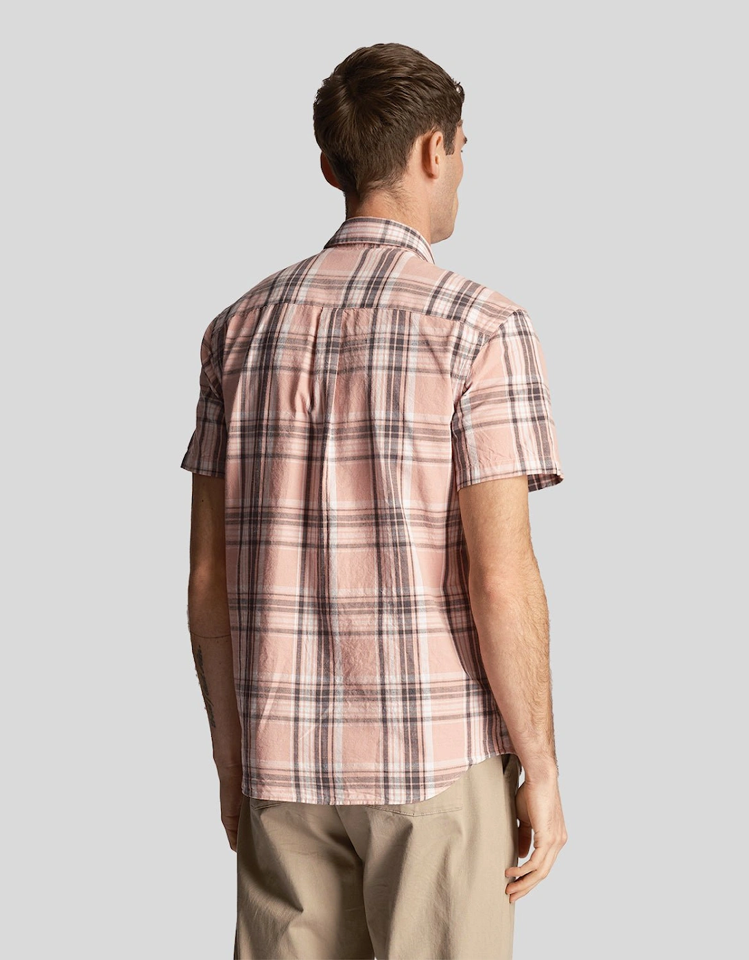 Linen Check Short Sleeve Shirt