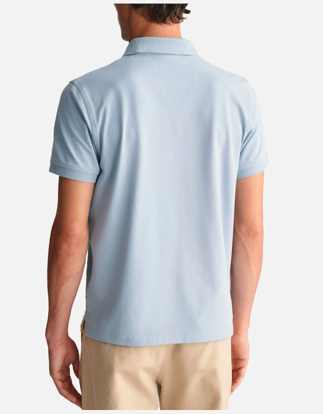 Regular Pique Short Sleeve Rugger Polo Dove Blue