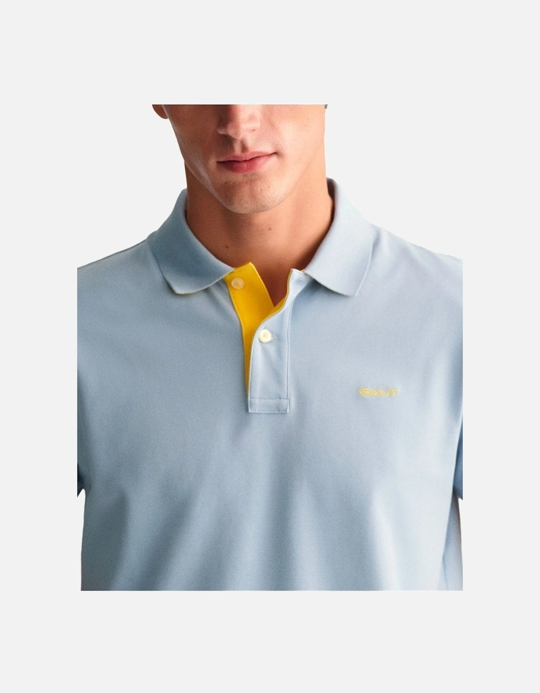 Regular Pique Short Sleeve Rugger Polo Dove Blue