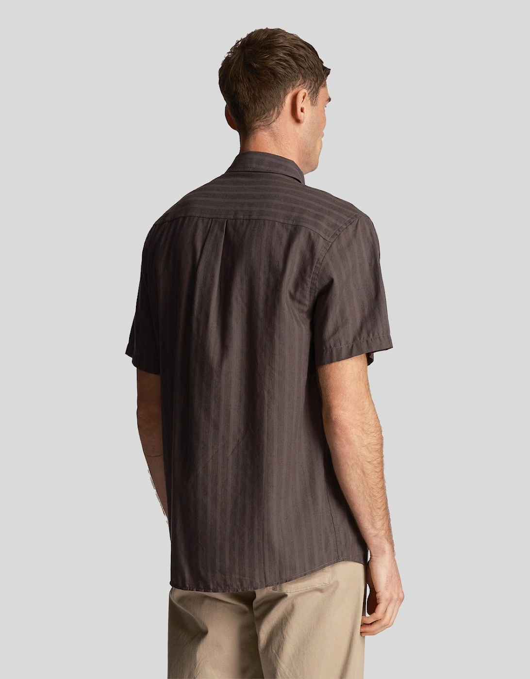 Textured Stripe Short Sleeve shirt